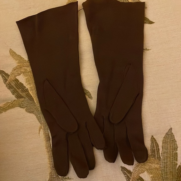 Vintage Brown Suede Gloves size 7 Made in France - Picture 4 of 4